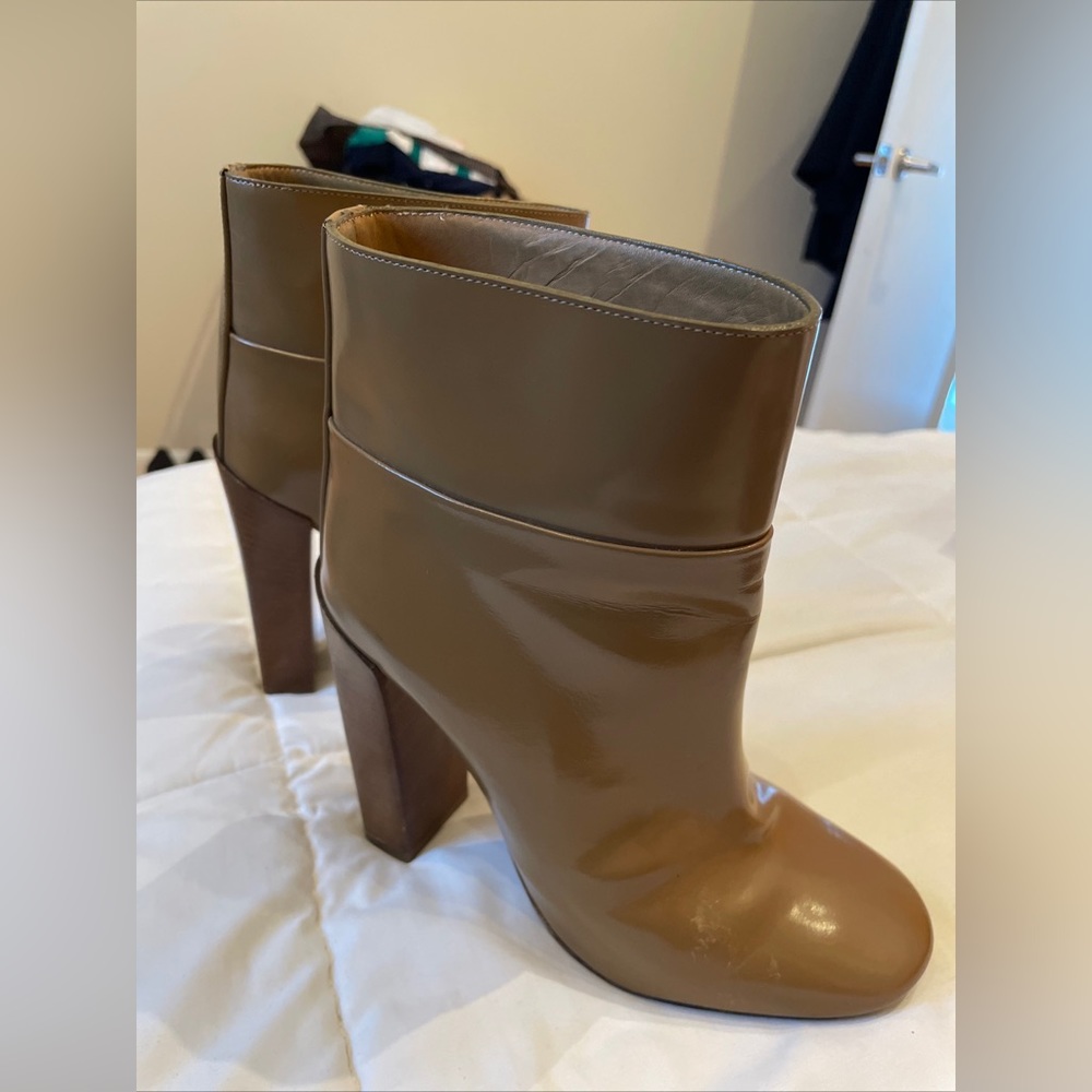 Chloe tan high heel boots size 36 EURO 6 US